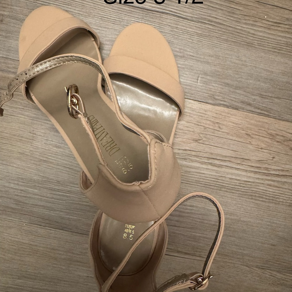 Nude Ankle-Strap Women's Sandals